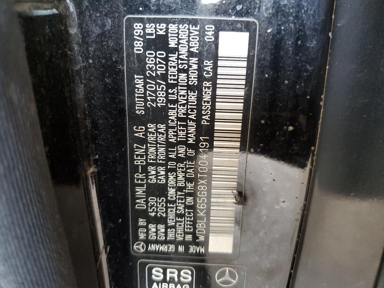 WDBLK65G8XT004191 1999 Mercedes-Benz Clk 320