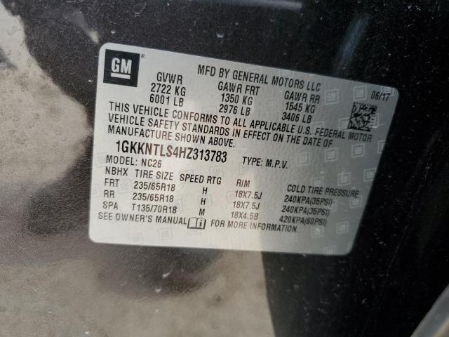 2017 GMC Acadia All Terrain VIN: 1GKKNTLS4HZ313783 Lot: 53098654