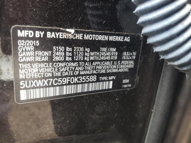 VIN 5UXWX7C59F0K35588 2015 BMW X3, Xdrive35I no.13