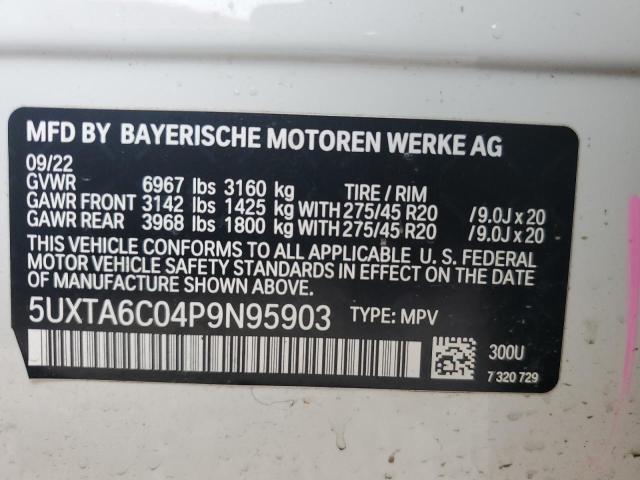 2023 BMW X5 xDrive45E VIN: 5UXTA6C04P9N95903 Lot: 55365934