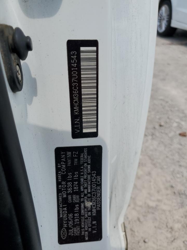 KMHCM36C37U014543 2007 Hyundai Accent Gs