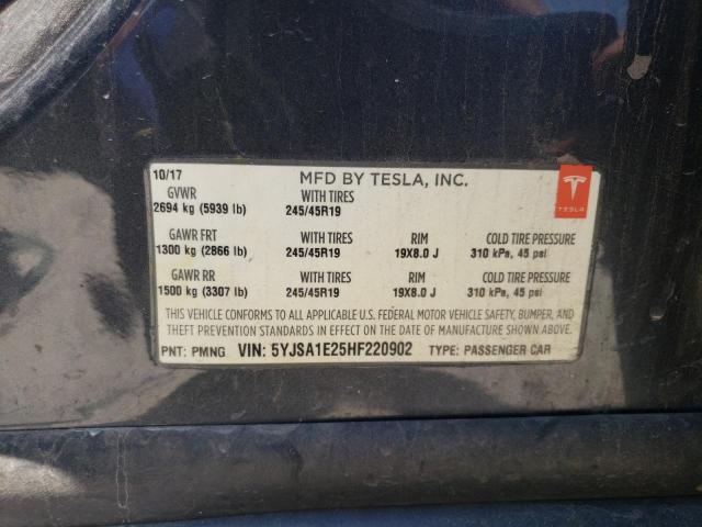 2017 TESLA MODEL S - 5YJSA1E25HF220902
