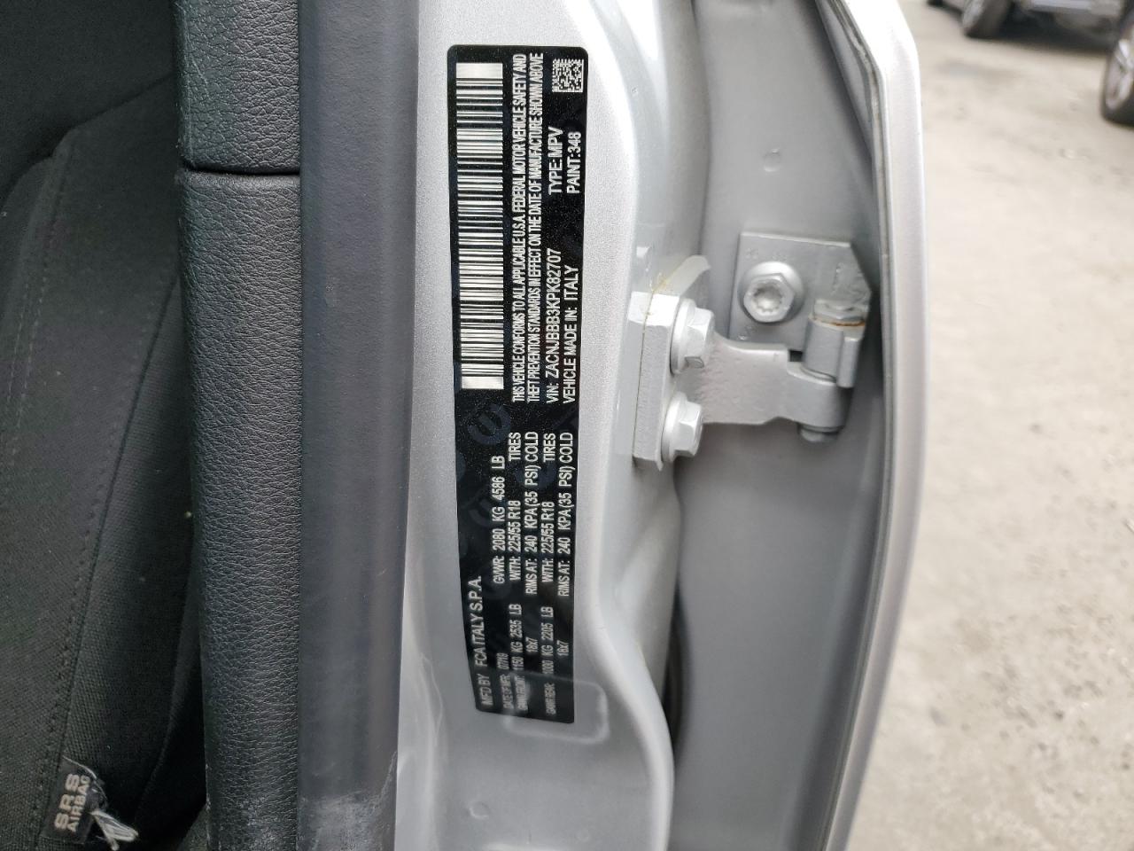 ZACNJBBB3KPK82707 2019 Jeep Renegade Latitude