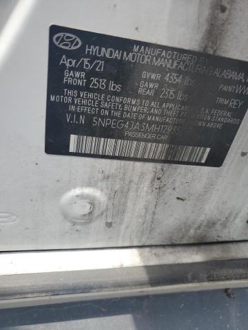 2021 Hyundai Sonata Se VIN: 5NPEG4JA3MH129357 Lot: 55726274