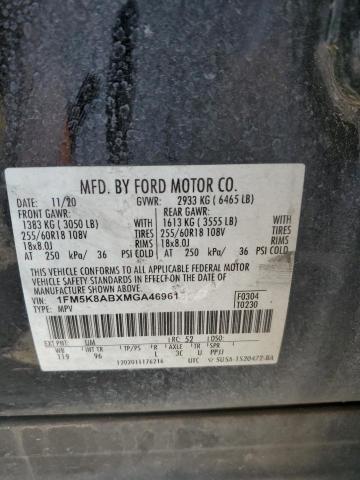 2021 Ford Explorer Police Interceptor VIN: 1FM5K8ABXMGA46961 Lot: 55700164