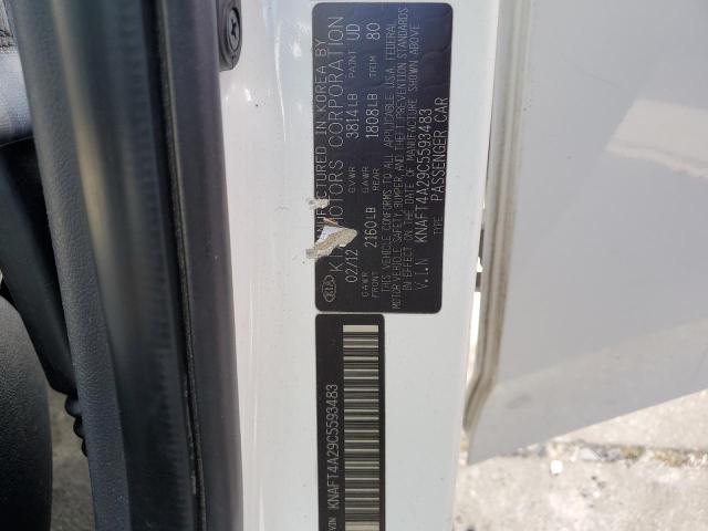 2012 Kia Forte Lx VIN: KNAFT4A29C5593483 Lot: 54815984