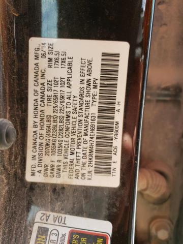 2014 Honda Cr-V Exl VIN: 2HKRM4H74EH691631 Lot: 54797094