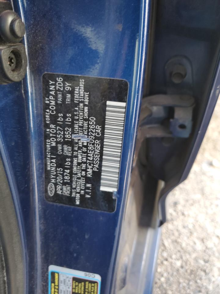 KMHCT4AE8FU922650 2015 Hyundai Accent Gls