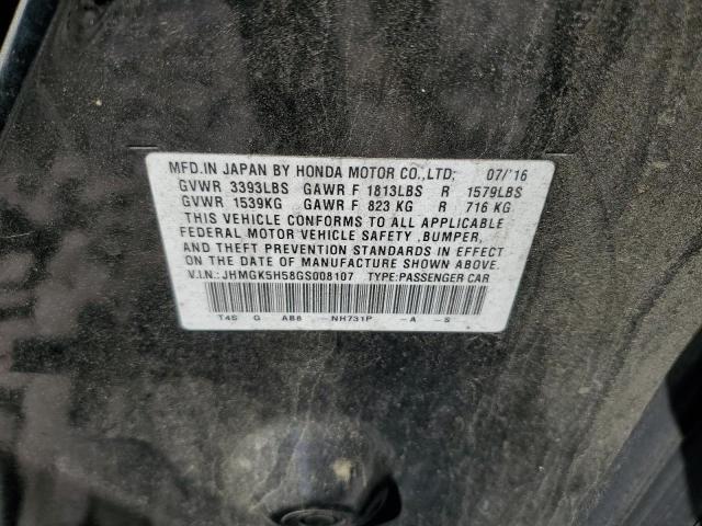 2016 Honda Fit Lx VIN: JHMGK5H58GS008107 Lot: 52954414