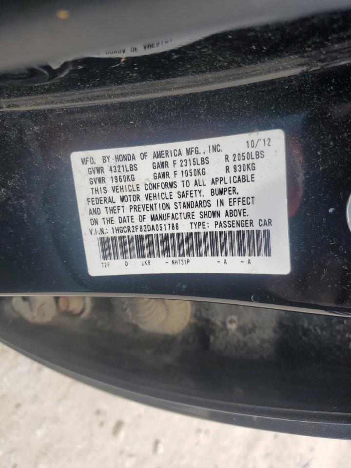 1HGCR2F82DA051786 2013 Honda Accord Exl