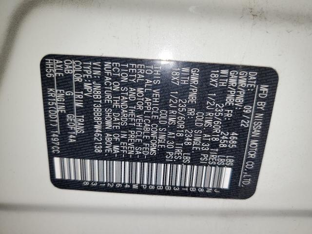 2023 Nissan Rogue Sv VIN: JN8BT3BB8PW462138 Lot: 55117634