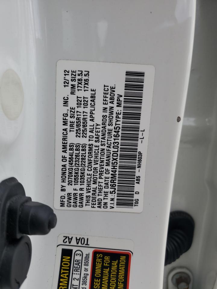 5J6RM4H5XDL031645 2013 Honda Cr-V Ex