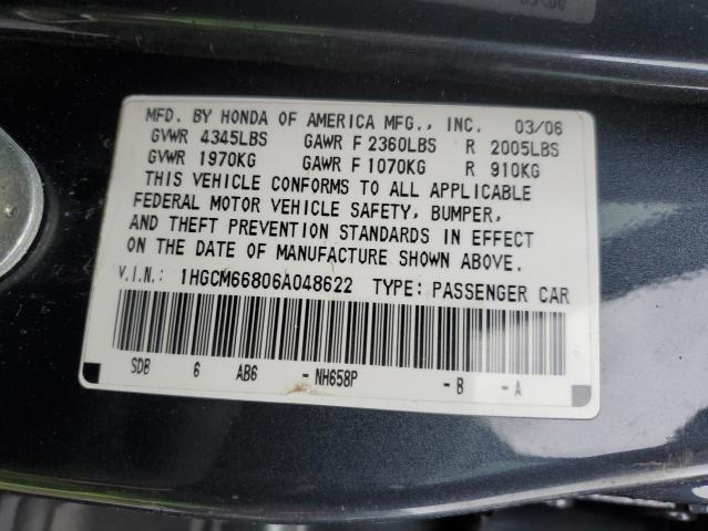 2006 Honda Accord Ex VIN: 1HGCM66806A048622 Lot: 53534994