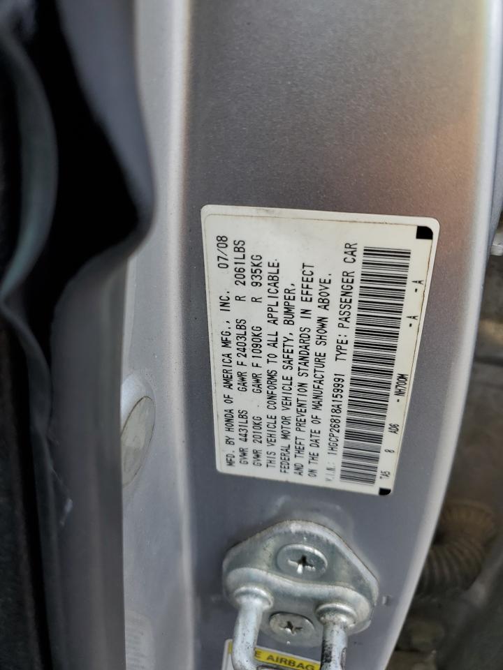 1HGCP26818A159991 2008 Honda Accord Exl