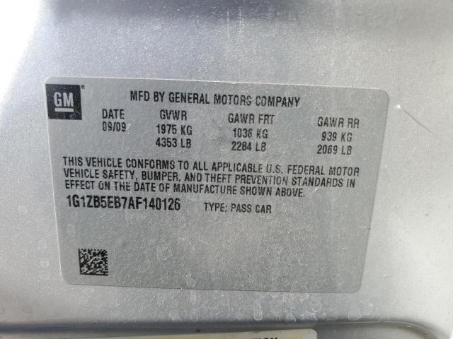 2010 Chevrolet Malibu Ls VIN: 1G1ZB5EB7AF140126 Lot: 56283134