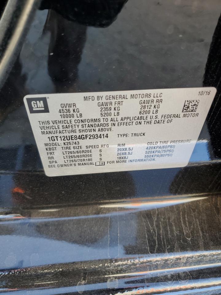 1GT12UE84GF293414 2016 GMC Sierra K2500 Denali