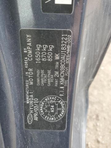 2010 Hyundai Accent Se VIN: KMHCN3BC0AU183221 Lot: 55106014