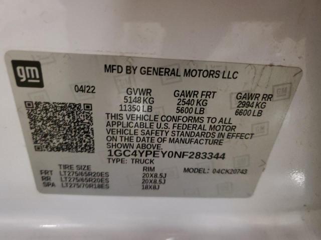 1GC4YPEY0NF283344 Chevrolet All Models 2500 12