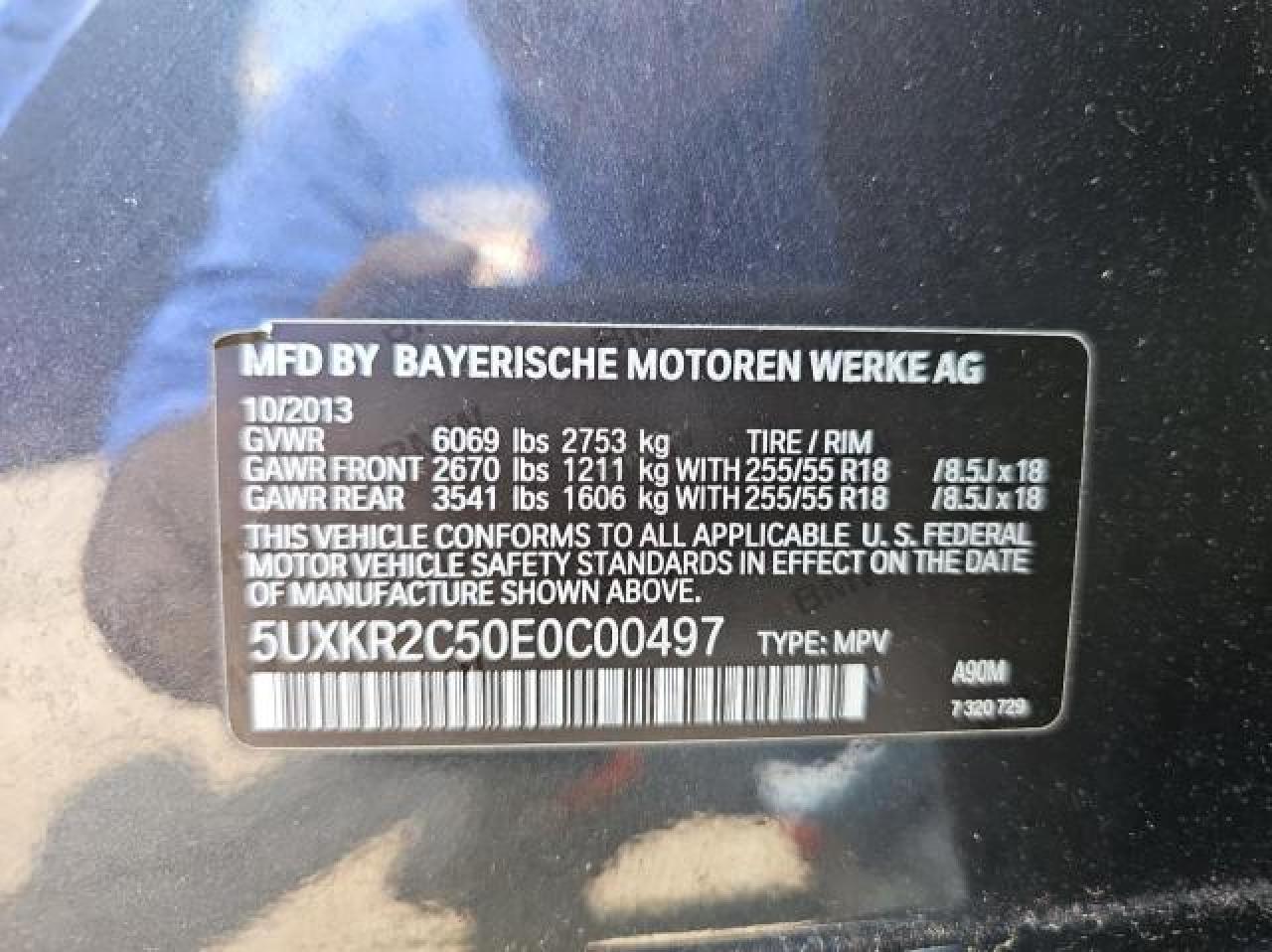 2014 BMW X5 Sdrive35I vin: 5UXKR2C50E0C00497