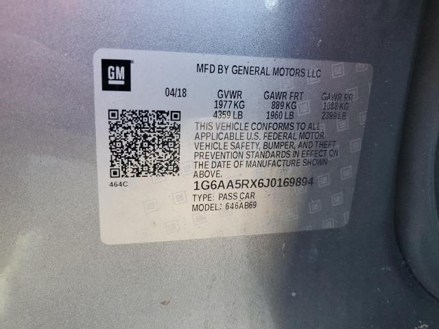 2018 Cadillac Ats VIN: 1G6AA5RX6J0169894 Lot: 57042004