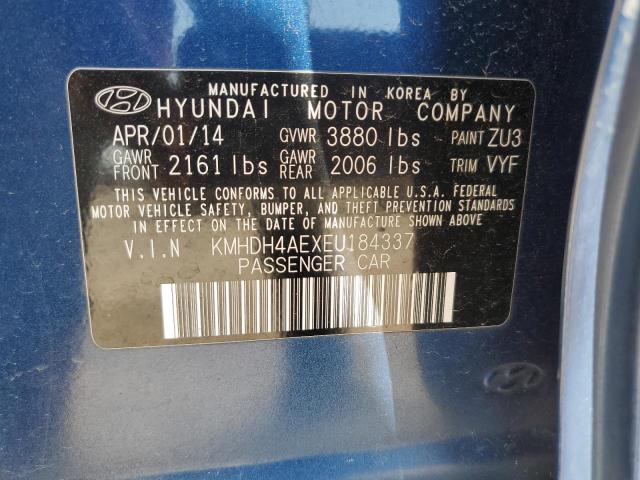 2014 Hyundai Elantra Se VIN: KMHDH4AEXEU184337 Lot: 55641704