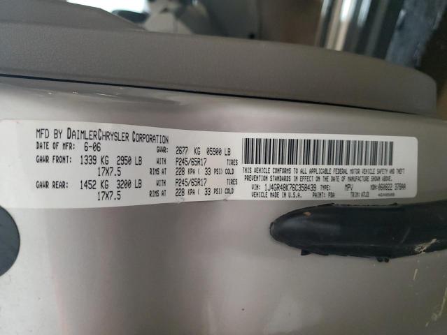 2006 Jeep Grand Cherokee Laredo VIN: 1J4GR48K76C358439 Lot: 54148704