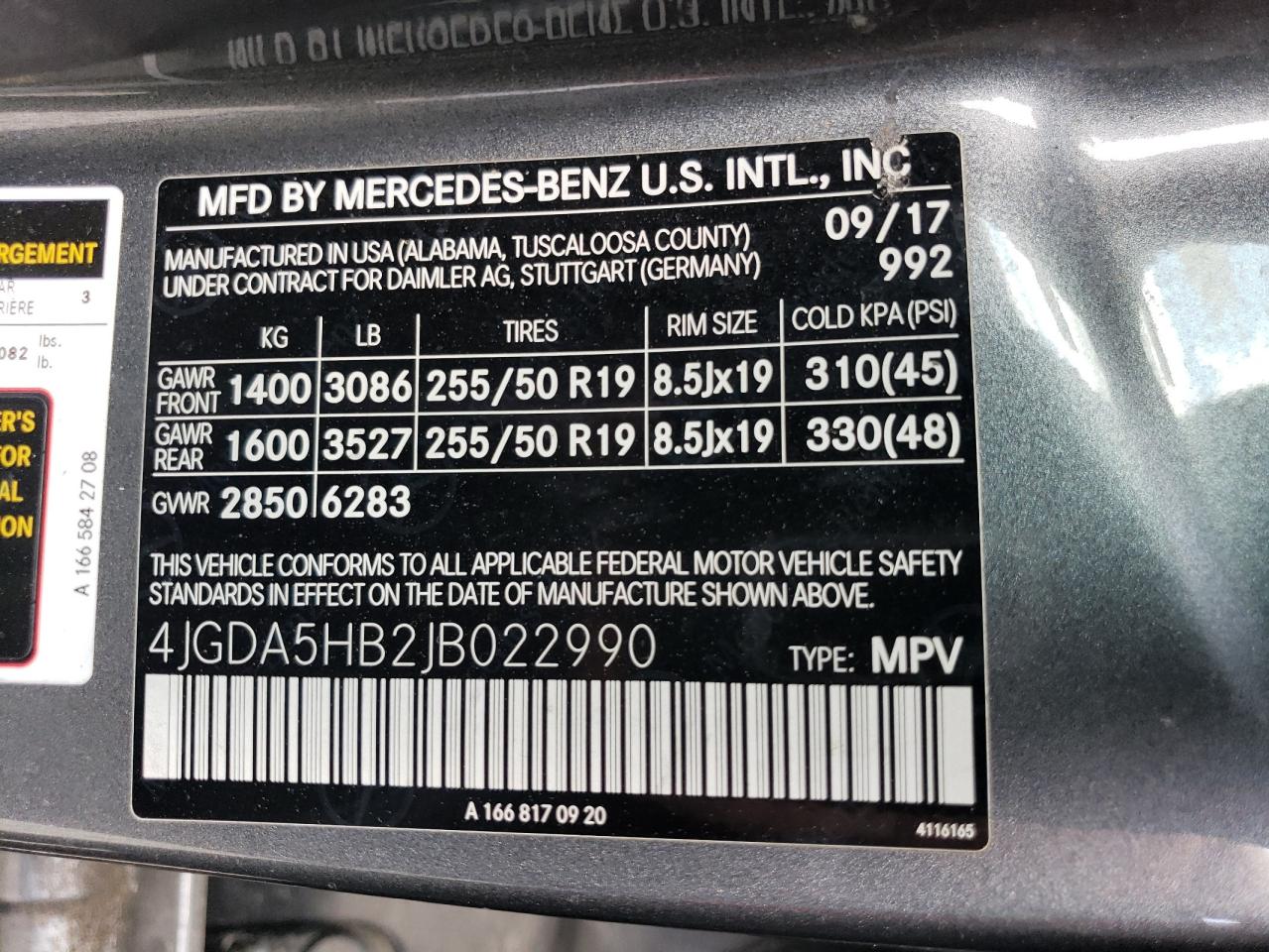 4JGDA5HB2JB022990 2018 Mercedes-Benz Gle 350 4Matic