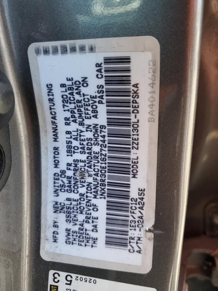 1NXBR30E16Z724479 2006 Toyota Corolla Ce