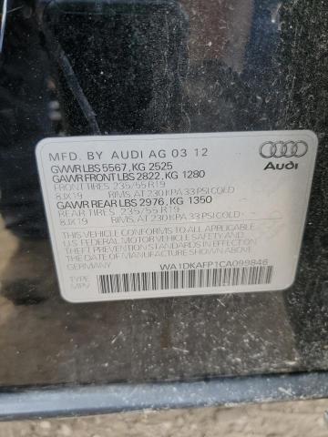 2012 Audi Q5 Premium Plus VIN: WA1DKAFP1CA099846 Lot: 55894604