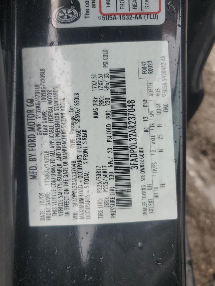 3FADP0L32AR237048 2010 Ford Fusion Hybrid