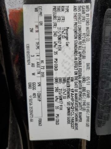 2012 Ford Focus Sel VIN: 1FAHP3H21CL168227 Lot: 55702434