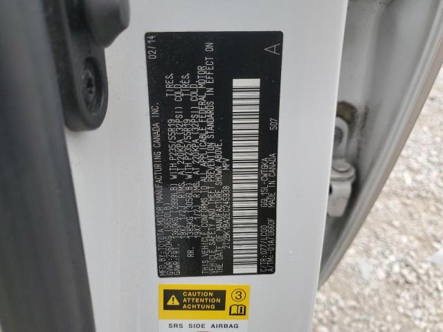 2014 Lexus Rx 350 Base VIN: 2T2BK1BA2EC245938 Lot: 53993844