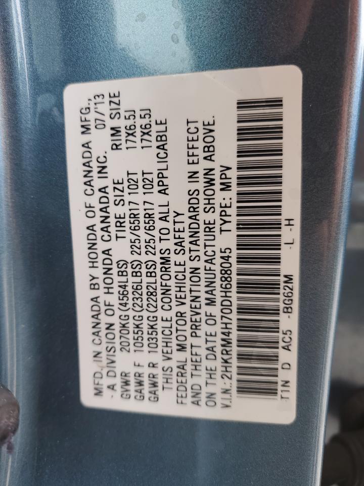 2HKRM4H70DH688045 2013 Honda Cr-V Exl