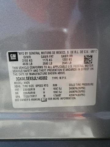 2018 GMC Terrain Denali VIN: 3GKALSEX8JL145082 Lot: 54736324