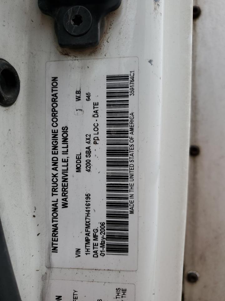 1HTMPAFMX7H416195 2007 International 4000 4200