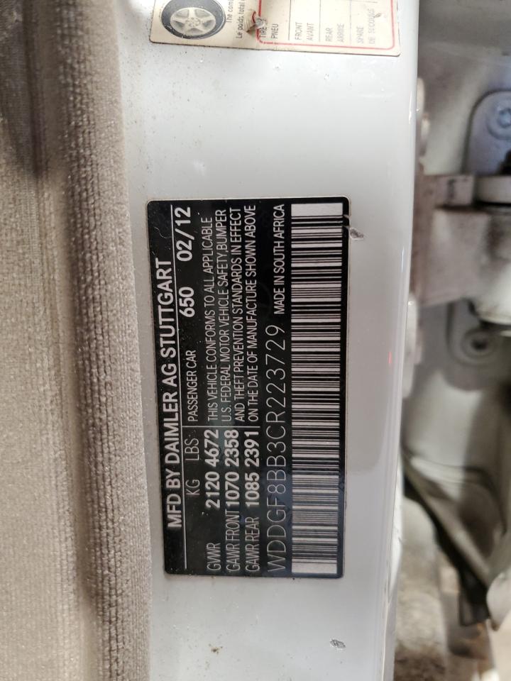 WDDGF8BB3CR223729 2012 Mercedes-Benz C 300 4Matic