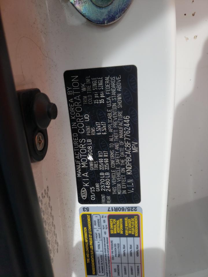 KNDPBCAC8F7762446 2015 Kia Sportage Lx