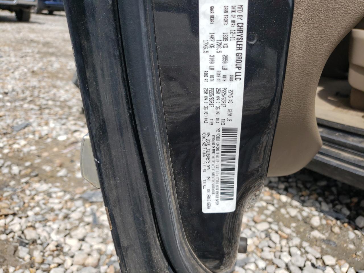 2C4RC1CG1CR208976 2012 Chrysler Town & Country Touring L