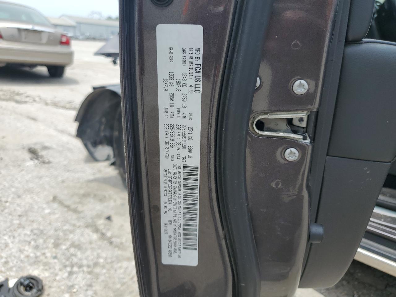 3C4PDDGG9KT771334 2019 Dodge Journey Crossroad