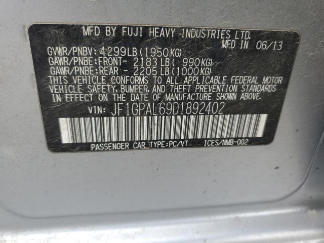 2013 Subaru Impreza Sport Premium VIN: JF1GPAL69D1892402 Lot: 56696424