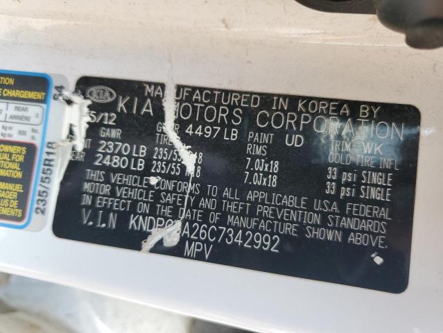 2012 Kia Sportage Ex VIN: KNDPC3A26C7342992 Lot: 55794354