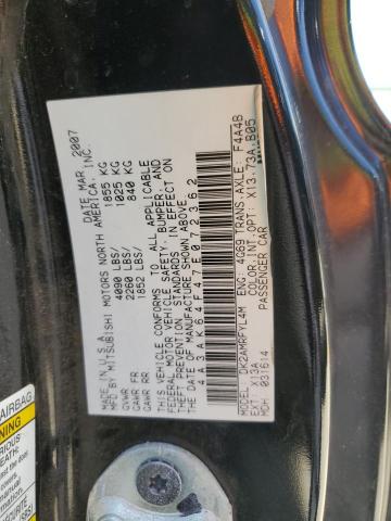 2007 Mitsubishi Eclipse Es VIN: 4A3AK64F47E072362 Lot: 55857494