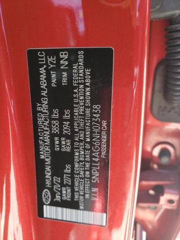 2022 Hyundai Elantra Se VIN: 5NPLL4AG6NH073438 Lot: 54837364