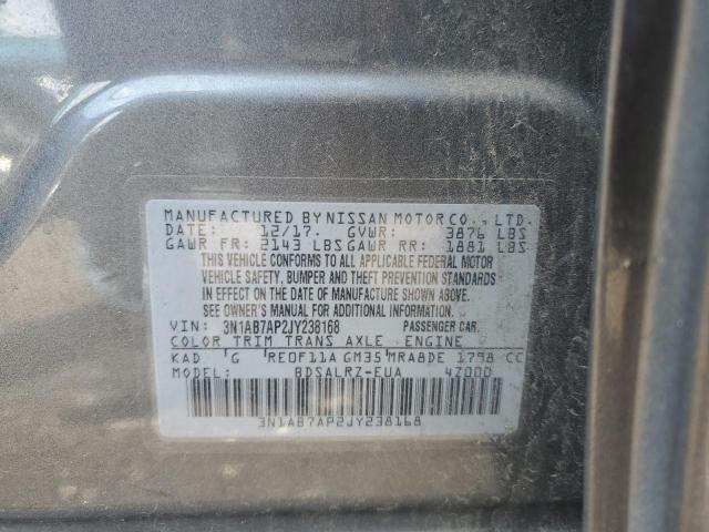 2018 Nissan Sentra S VIN: 3N1AB7AP2JY238168 Lot: 54222014