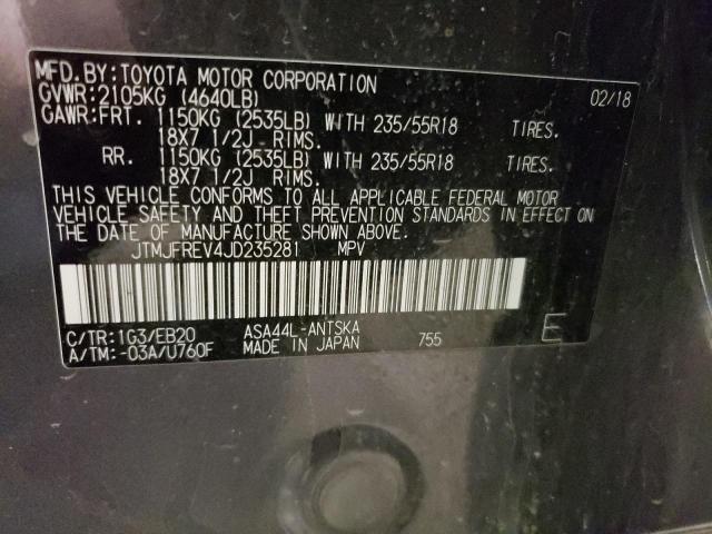 2018 TOYOTA RAV4 SE - JTMJFREV4JD235281