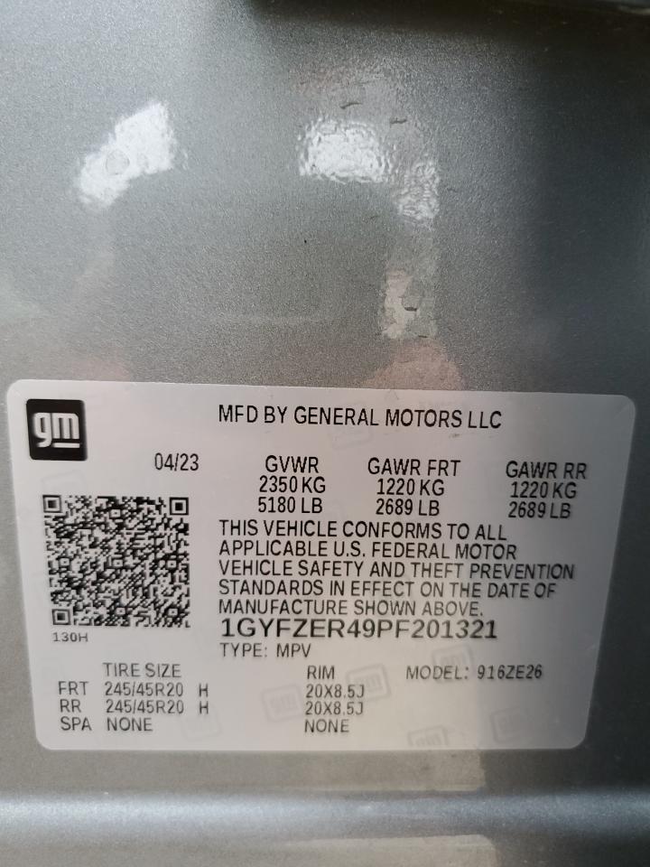 1GYFZER49PF201321 2023 Cadillac Xt4 Sport