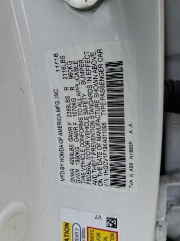 2019 HONDA ACCORD LX - 1HGCV1F19KA011095