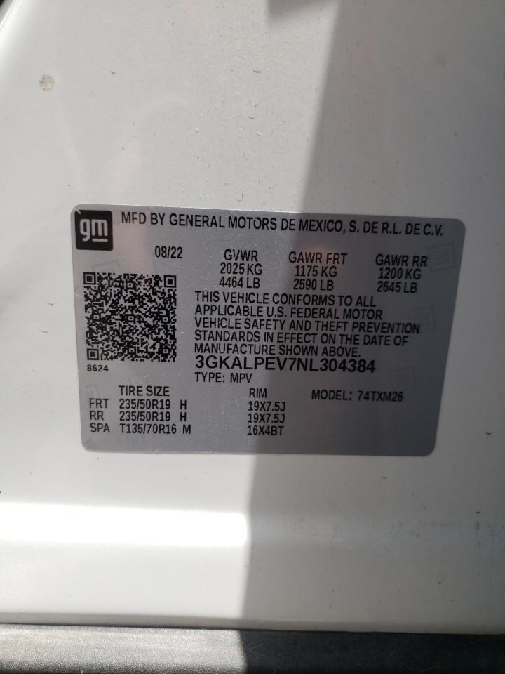 3GKALPEV7NL304384 2022 GMC Terrain Slt