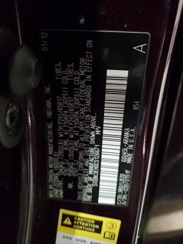 2012 Toyota Highlander Base VIN: 5TDBK3EH0CS126671 Lot: 55604854