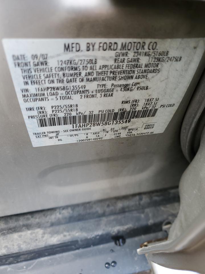 1FAHP28W58G135549 2008 Ford Taurus Limited